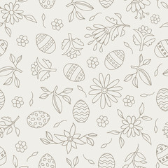 Easter season seamless pattern background