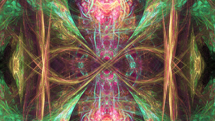 Colorful abstract fractal illustration