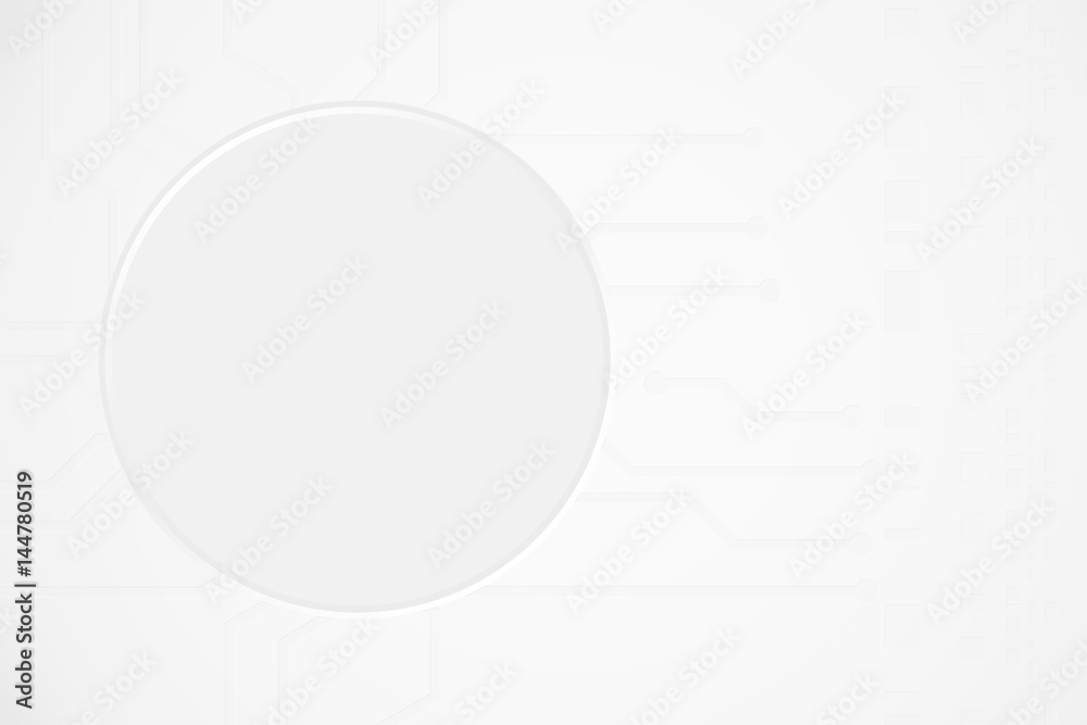 Poster modern abstract technology background with electronics circuit board chip layout elements