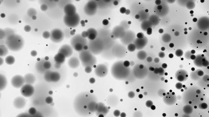 Beautiful monochrome bokeh blurred dots background defocused lights