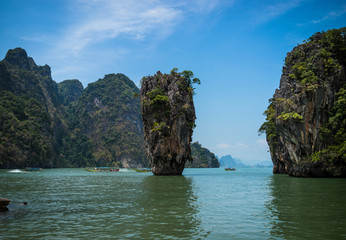 Naklejka premium Fishing village