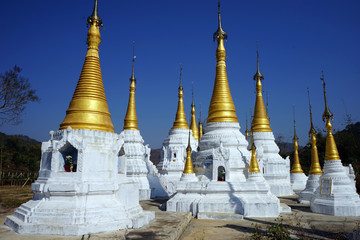 Golden stupas