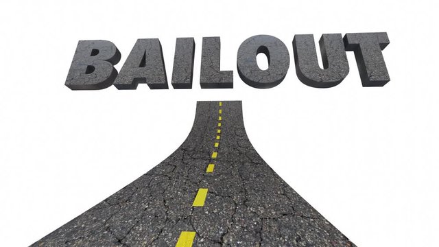 Road to Bailout Automotive Transportation Industry Financial Help 3d Animation