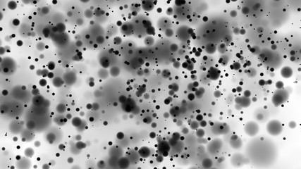 Beautiful monochrome bokeh blurred dots background defocused lights