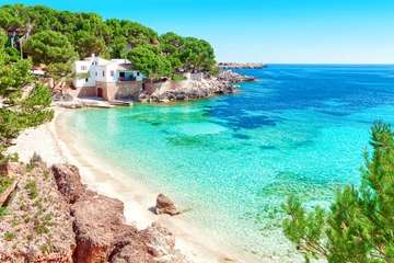 Foto auf Leinwand Cala Gat Mallorca Strand Urlaub Spanien © pixelliebe