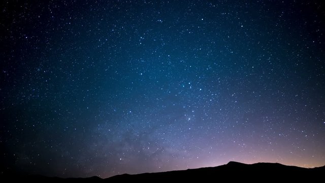 Milky Way Galaxy Spring Sky 02 Time Lapse Stars and Meteors