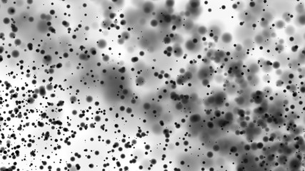 Beautiful monochrome bokeh blurred dots background defocused lights