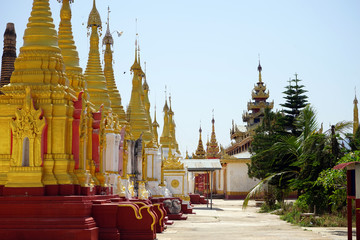 Golden stupas