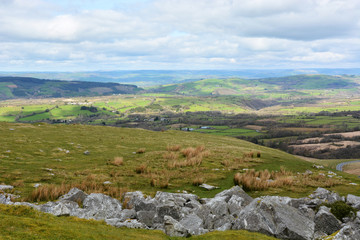 View from the Black Mountain, Carmarthenshire, Wales.