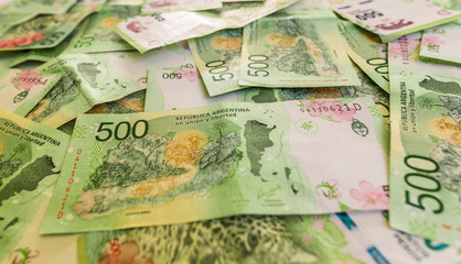 Argentine money, 500 pesos bills