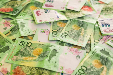 Argentine money, 500 pesos bills