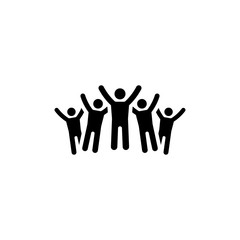 Victory Icon. Flat Design.