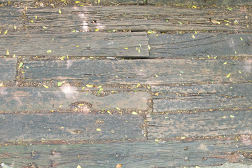 Old wooden floor background with horizontal board