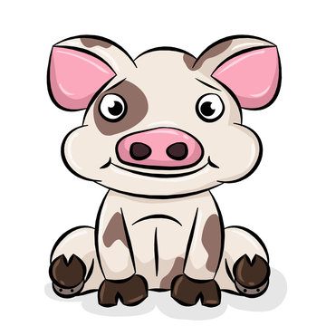 Cute Cartoon Piggy
