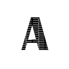 letter A logo vector