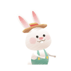 easter bunny  icon image vector illustration design 