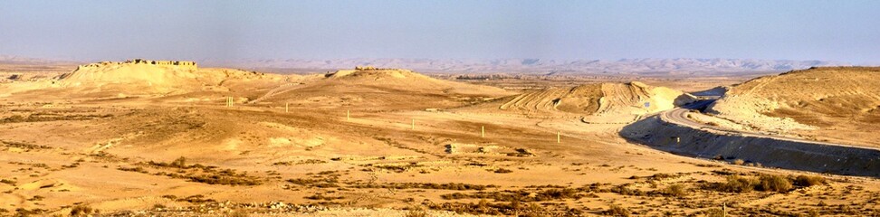 Road in Negev desert.