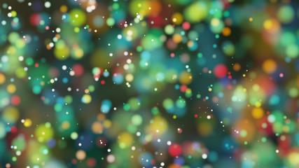Beautiful colorful bokeh blurred background defocused lights