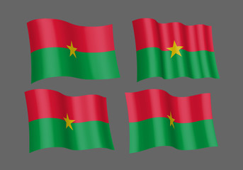 Fototapeta premium Burkina Faso flag