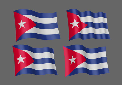 Cuba vector flags