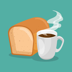 delicious bread isolated icon vector illustration design