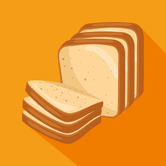 delicious bread isolated icon vector illustration design