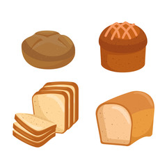 delicious bread isolated icon vector illustration design