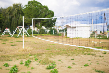 Fototapeta premium Net background for the game of volleyball