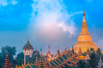 Shwedagon Pagoda, Shwedagon Zedi Daw, Great Dagon Pagoda and the Golden Pagoda, Yangon, Myanmar