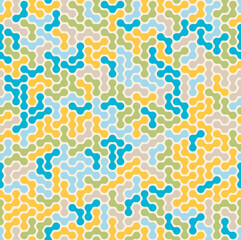 Colorful seamless pattern abstract maze