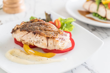 snapper fish steak