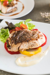 snapper fish steak