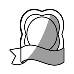 label emblem ribbon style vector illustration eps 10