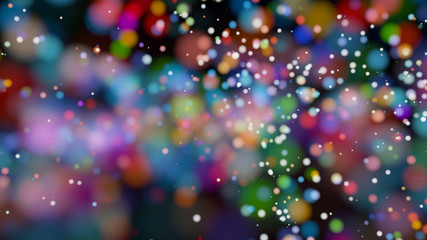Beautiful colorful bokeh blurred background defocused lights