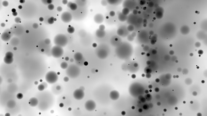 Beautiful monochrome bokeh blurred dots background defocused lights