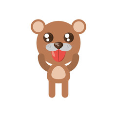 Obraz na płótnie Canvas kawaii bear animal toy vector illustration eps 10