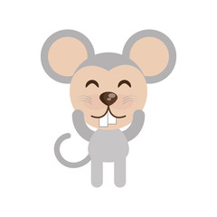 cute mouse animal character funny vector illustration eps 10