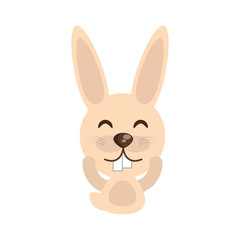 Obraz premium cute rabbit animal character funny vector illustration eps 10