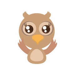 kawaii owl animal toy vector illustration eps 10