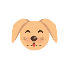 cute face dog animal cheerful vector ilustration eps 10