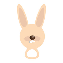 Obraz premium head cute rabbit animal image vector illustration eps 10