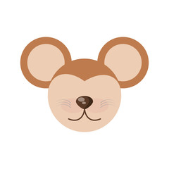 head cute mouse animal image vector illustration eps 10