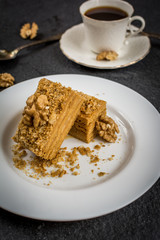 Traditional honey cake