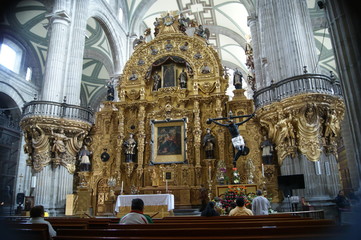 Obraz premium Retablo de la Catedral de la Ciudad de México