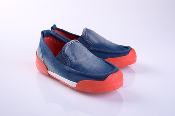 shoe or boy shoes on a background.