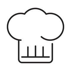 Icon of a hat. Choniy contour. Vector illustration.