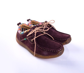 shoe or lady shoes isolated on background.