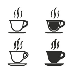 Coffee cup icons set.
