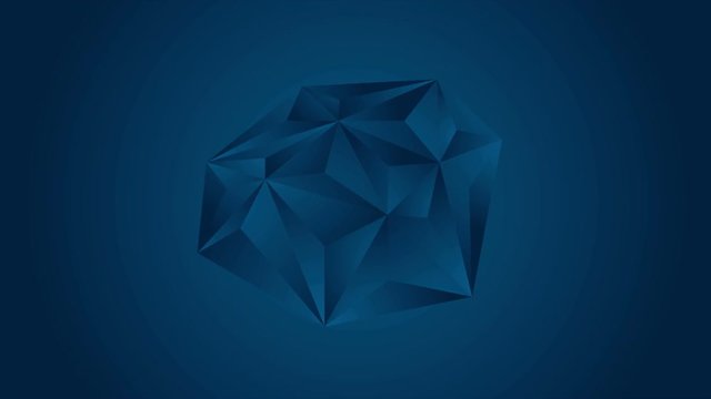 Dark blue tech polygonal triangles motion design. Video animation Ultra HD 4K 3840x2160