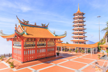 Pagoda at Chin Swee Temple, Genting Highland is a famous tourist attraction near Kuala Lumpur.